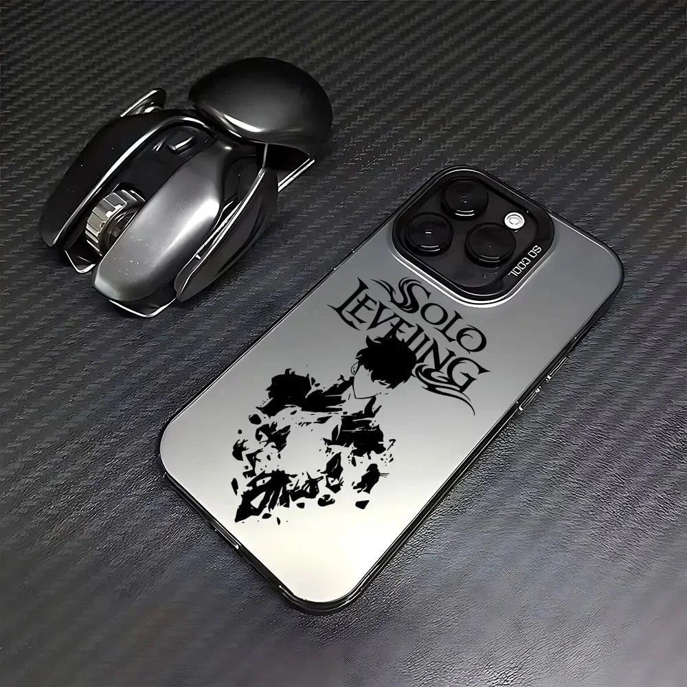 Solo Leveling Minimalist Anime iPhone Case